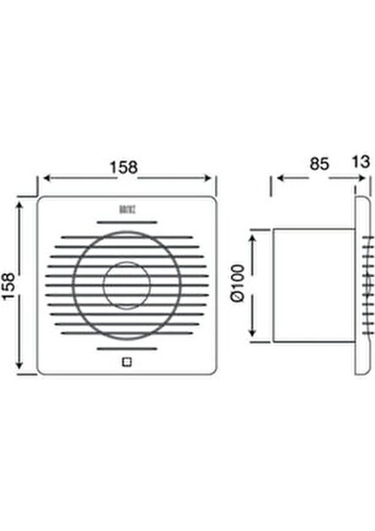 Horoz Banyo ve Mutfak Aspiratörü Horoz 100 Fan modelleri
