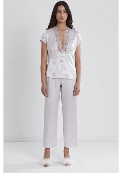 Kadın 6'lı Gelin Çeyiz Seti Saten Gecelik Sabahlık Pijama Takımı Şortlu Takım Terlik Hediyeli indirimleri