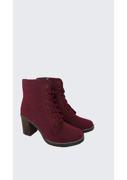 Kadın Nubuk Topuklu Bot