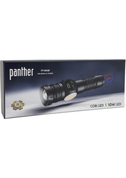 Bx PT-8438 USB Şarjlı Fener