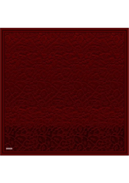 Klasik Desenli Saf Ipek Twill Eşarp 9408D 52