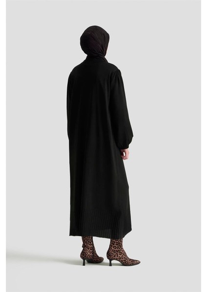 Basic Triko Elbise 25KTD956 Siyah indirimleri