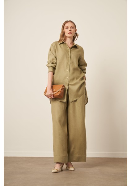 Kadın Ham Keten Takım Çağla 31111 modelleri