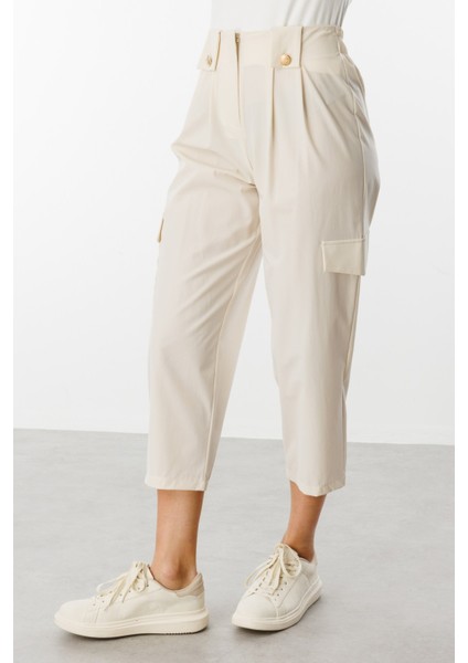 Paraşüt Kumaş Pileli Pantolon modelleri