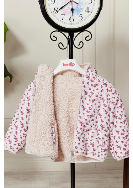 Çift Taraflı Kız Bebek Çocuk Mont 51344 modelleri