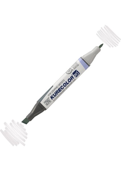 Kurecolor Twin S Grafik Çizim Marker Kalemi 801 Light Gray