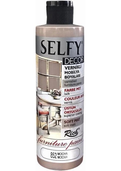 Selfy Decor Vernikli Boya 240 cc 852 Mocha