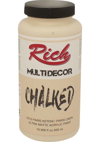 Multi Decor Chalked Akrilik Boya 500 Cc. 4510 Paris Keteni