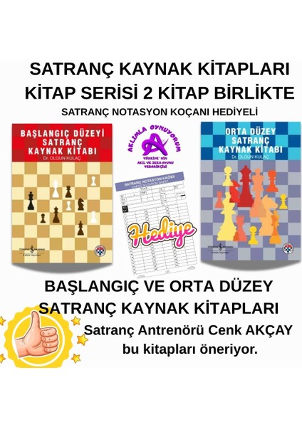 Başlangıç ve Orta Düzey Satranç Kitapları fırsatları