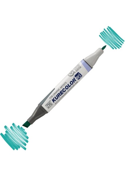 Kurecolor Twin S Grafik Çizim Marker Kalemi 534 Turquoise Green