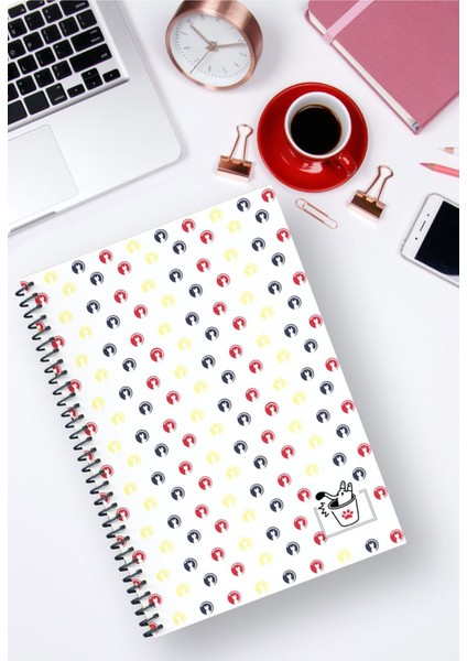 A5 Spiralli 4'ü Defter Seti (2x Çizgili 2x Çizgisiz) 96 Sayfa Karton Kapak Ikonik Seri modelleri