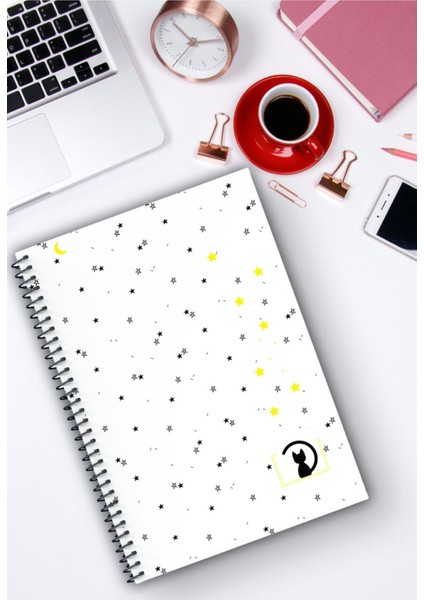 A5 Spiralli 4'ü Defter Seti (2x Çizgili 2x Çizgisiz) 96 Sayfa Karton Kapak Ikonik Seri fırsatları