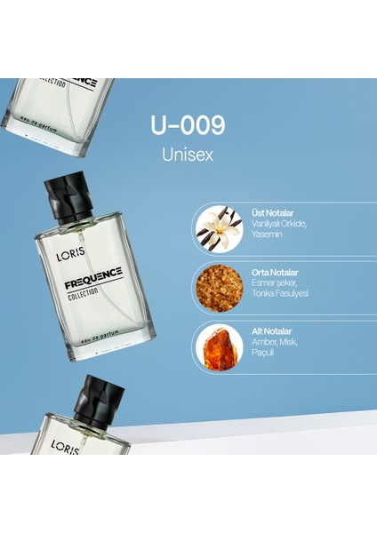U-009 Frequence Unisex Parfüm 50 ml fiyatları