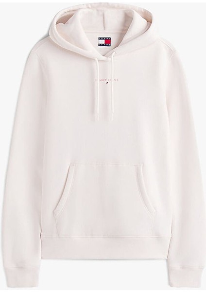 Kadın Regular Fit Kapüşonlu Kanguru Cepli Sweatshirt - Krem indirimleri