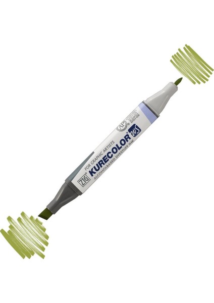 Kurecolor Twin S Grafik Çizim Marker Kalemi 542 Mid Green