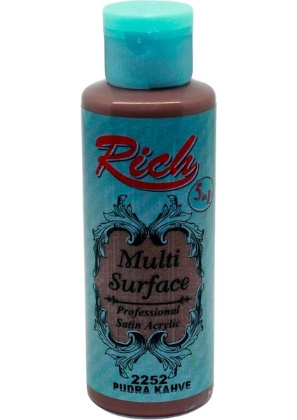Multi Surface Her Yüzey Için Akrilik Boya 120 Cc. 2252 Pudra Kahve