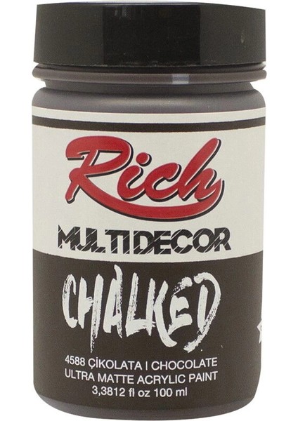 Multi Decor Chalked Akrilik Boya 100 Cc. 4588 Çikolata
