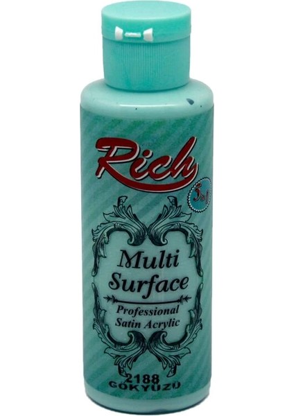 Multi Surface Her Yüzey Için Akrilik Boya 120 Cc. 2188 Gökyüzü