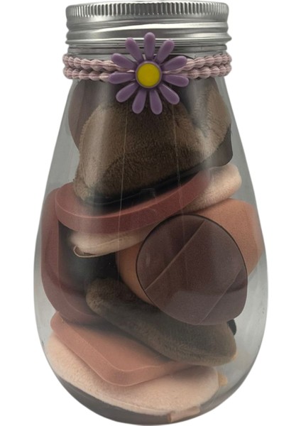 Makyaj Süngeri Seti Özel Kavanoz Kutulu 16 Parça fiyatları