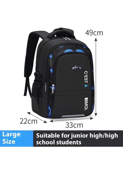Yeni Erkek Okul Çantası Ilkokul Öğrencileri 3-6-9 Sınıflar Büyük Çocuk Ortaokul Lise Öğrencileri Büyük Kapasiteli Sırt Çantaları (Yurt Dışından)