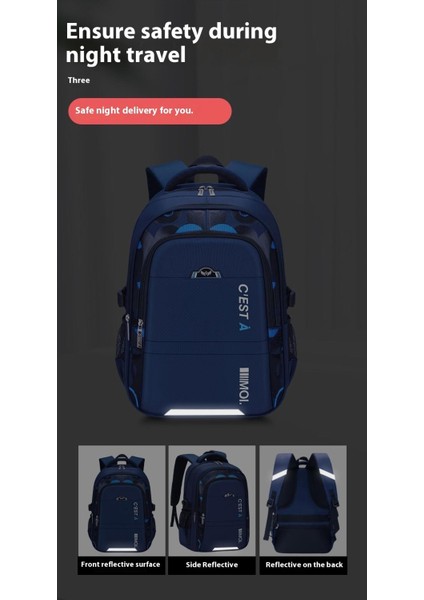 Yeni Erkek Okul Çantası Ilkokul Öğrencileri 3-6-9 Sınıflar Büyük Çocuk Ortaokul Lise Öğrencileri Büyük Kapasiteli Sırt Çantaları (Yurt Dışından) indirimleri