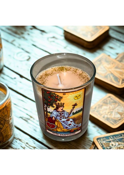 Imparatoriçe Tarot Kartı – The Empress – Kokulu Soya Wax Mum modelleri