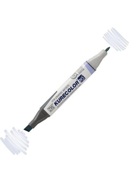 Kurecolor Twin S Grafik Çizim Marker Kalemi 825 Blue Gray 2