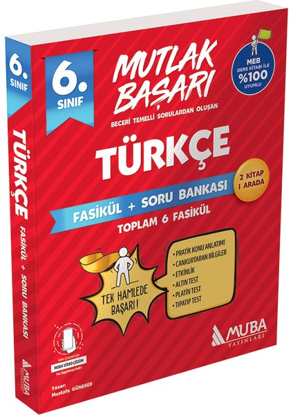 2052 - MB 6.sınıf Türkçe Fasikül + Soru Bankası modelleri