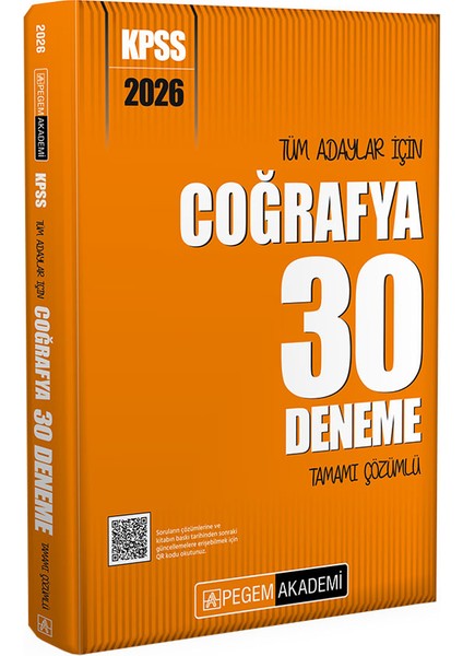 2026 Kpss Tüm Adaylar Için Coğrafya 30 Deneme Tamamı Çözümlü fiyatları