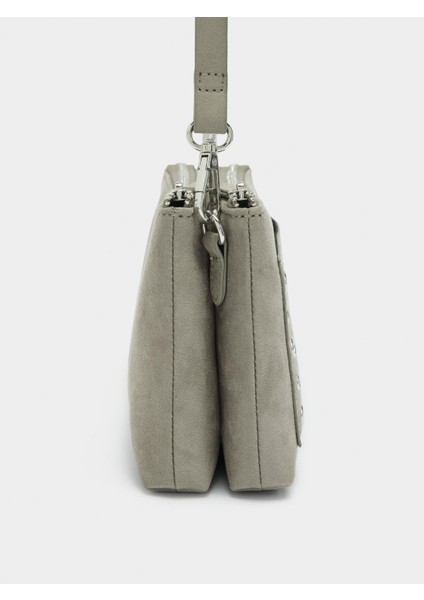 Doku Efektli ve Zımba Detaylı Çapraz Çanta fiyatları