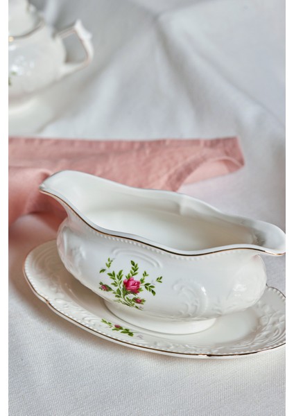 Vintage Rose 2 Parça Sosluk 11,5 cm Krem