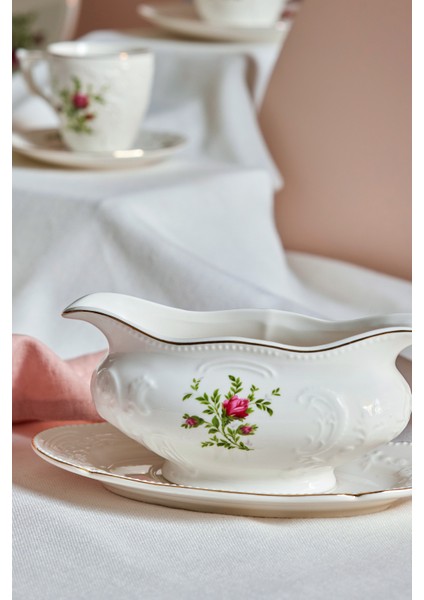 Vintage Rose 2 Parça Sosluk 11,5 cm Krem