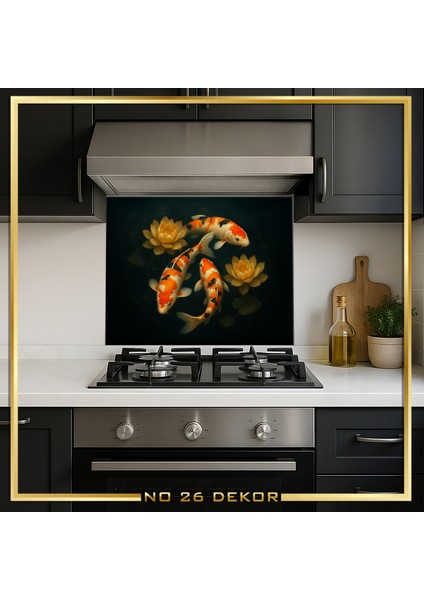 Temperli Cam Mutfak Tezgâh Arası