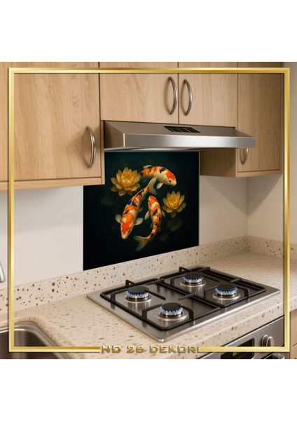 Temperli Cam Mutfak Tezgâh Arası