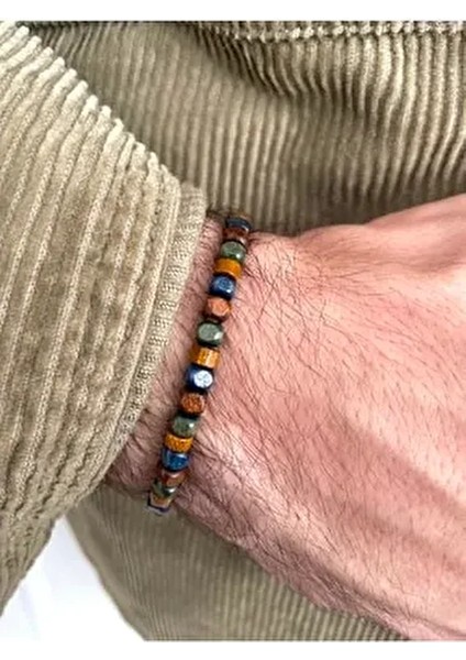 Unisex Bileklik Boncuk Taşlarla Renkli ve Şık Tasarım