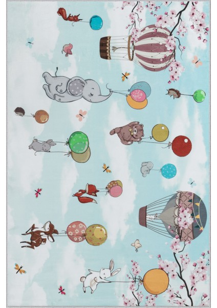 Oyun Halısı Yıkanabilir Antibakteriyel Figür Çeşit Desen Genç/çocuk Odası Halısı Pamuk Taban Saçaklı modelleri