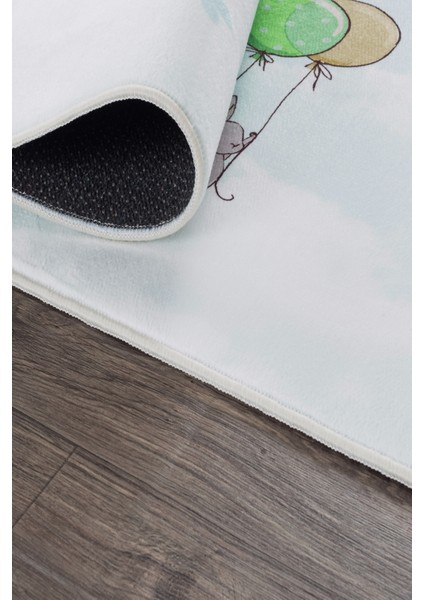 Oyun Halısı Yıkanabilir Antibakteriyel Figür Çeşit Desen Genç/çocuk Odası Halısı Pamuk Taban Saçaklı indirimleri