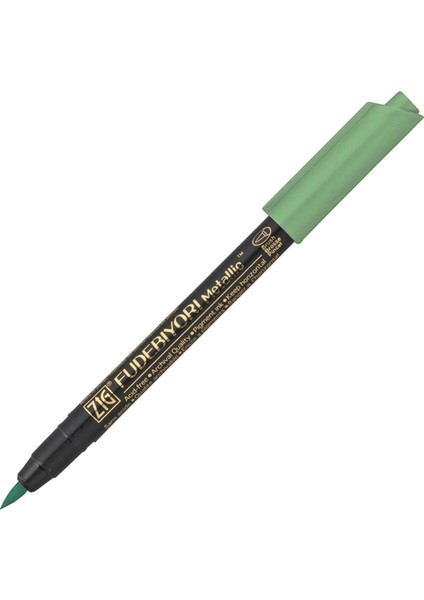 Fudebiyori Metallic Brush Pen Yaldızlı Fırça Uçlu Marker Kalem Green