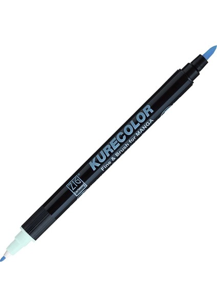 Kurecolor Fine & Brush For Manga Marker Çizim Kalemi 340 Haze Blue