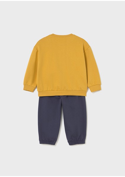 Erkek Bebek 2’li Takım (1-4 Yaş) – Köpek Baskılı Sarı Sweatshirt ve Antrasit Eşofman Altı fiyatları