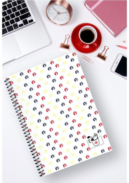 A5 Spiralli 4'lü Defter Seti Çizgili 96 Sayfa Karton Kapak Ikonik Seri modelleri