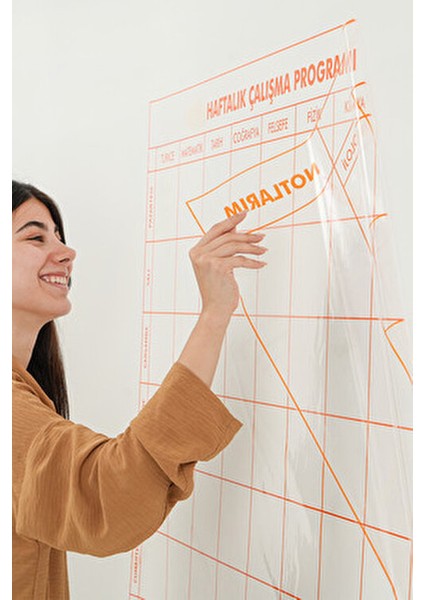 9-10-11-12.sınıf Haftalık Ders Çalışma Programı Beyaz Renkli Ölçüler ile Planlama