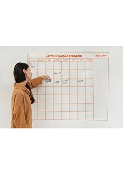 9-10-11-12.sınıf Haftalık Ders Çalışma Programı Beyaz Renkli Ölçüler ile Planlama fiyatları
