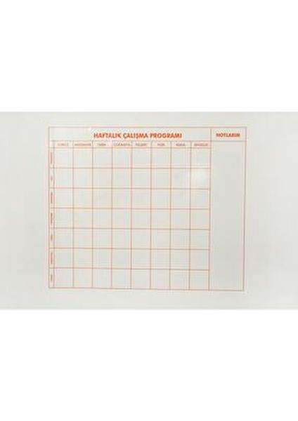 9-10-11-12.sınıf Haftalık Ders Çalışma Programı Beyaz Renkli Ölçüler ile Planlama fırsatları