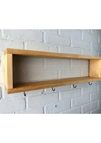 Tekli Yüzer Ahşap Kutu Raf, Kahve Rafı, Banyo Rafı, Duvar Dekoru fırsatları