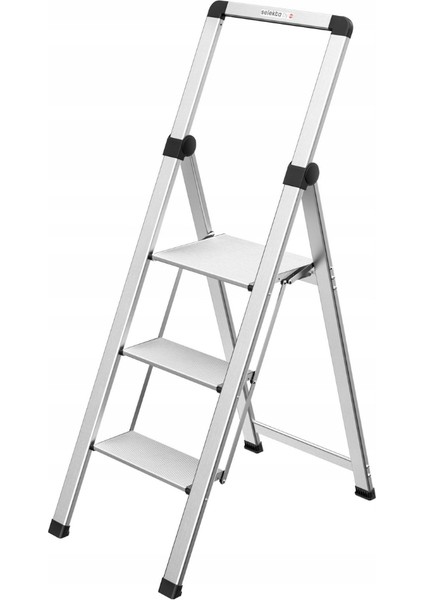 DK40 Standartline 3 Basamaklı Emniyet Merdiveni Alüminyum Renk