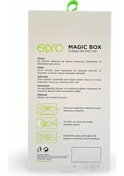 iPhone 17 Pro Max Yüksek Kalite Kolay Uygulama Aparatlı Ekran Koruyucu 5d Tam Kaplayan Temperli Cam