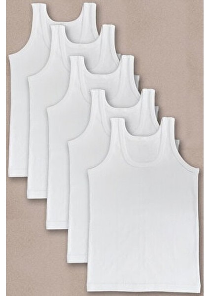 Yüzde Yüz Pamuklu Çocuk Atleti Hafif Tasarım ve Nefes Alabilir Özelliklerle 5 Adet