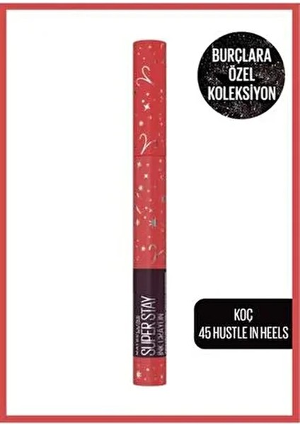 Super Stay Ink Crayon Kalem Mat Ruj Zodiac Serisi - 45 Hustle In Heels (Koç)