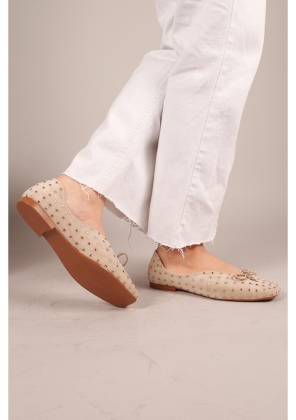 Botrop Fiyonklu Süet Babet Bej fırsatları